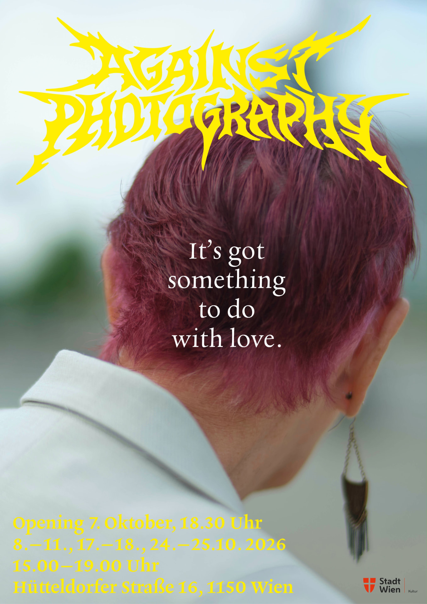 Plakat der kommenden Ausstellung „It's got something to do with love.“